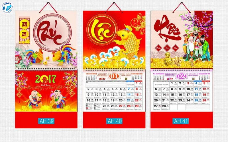 Tối ưu thiết kế khi in lịch treo tường